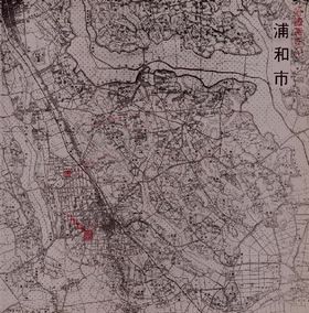 Drawing of Air-Raid Damaged Site of Urawa