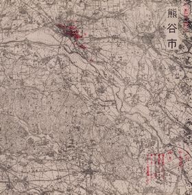 Drawings of Air-Raid damaged Sites of Kumagaya