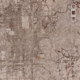 Drawing of Air-Raid Damaged Site of Kyoto