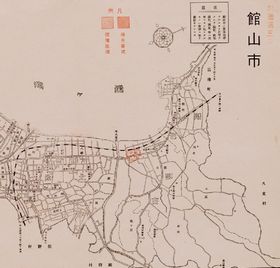 戦災概況図館山