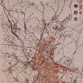 Drawing of Air-Raid Damaged Site of Kofu