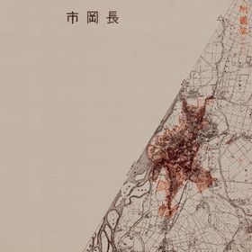Drawing of Air-Raid Damaged Site of Nagaoka