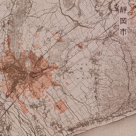 Drawing of Air-Raid Damaged Site of Shizuoka