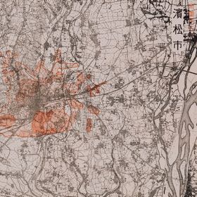 Drawings of Air-Raid damaged Sites of Hamamatsu