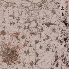 Drawings of Air-Raid damaged Sites of Ichinomiya