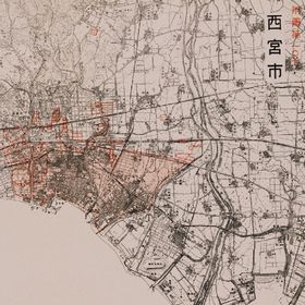 Drawings of Air-Raid damaged Sites of Nishinomiya