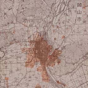 Drawing of Air-Raid Damaged Site of Okayama