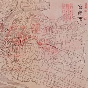 Drawing of Air-Raid Damaged Site of Miyazaki