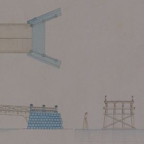 新架大川橋二百分之一縮図