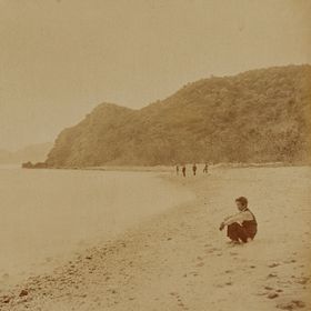 Photograph of Omura beach and Suzakimura in Chichijima