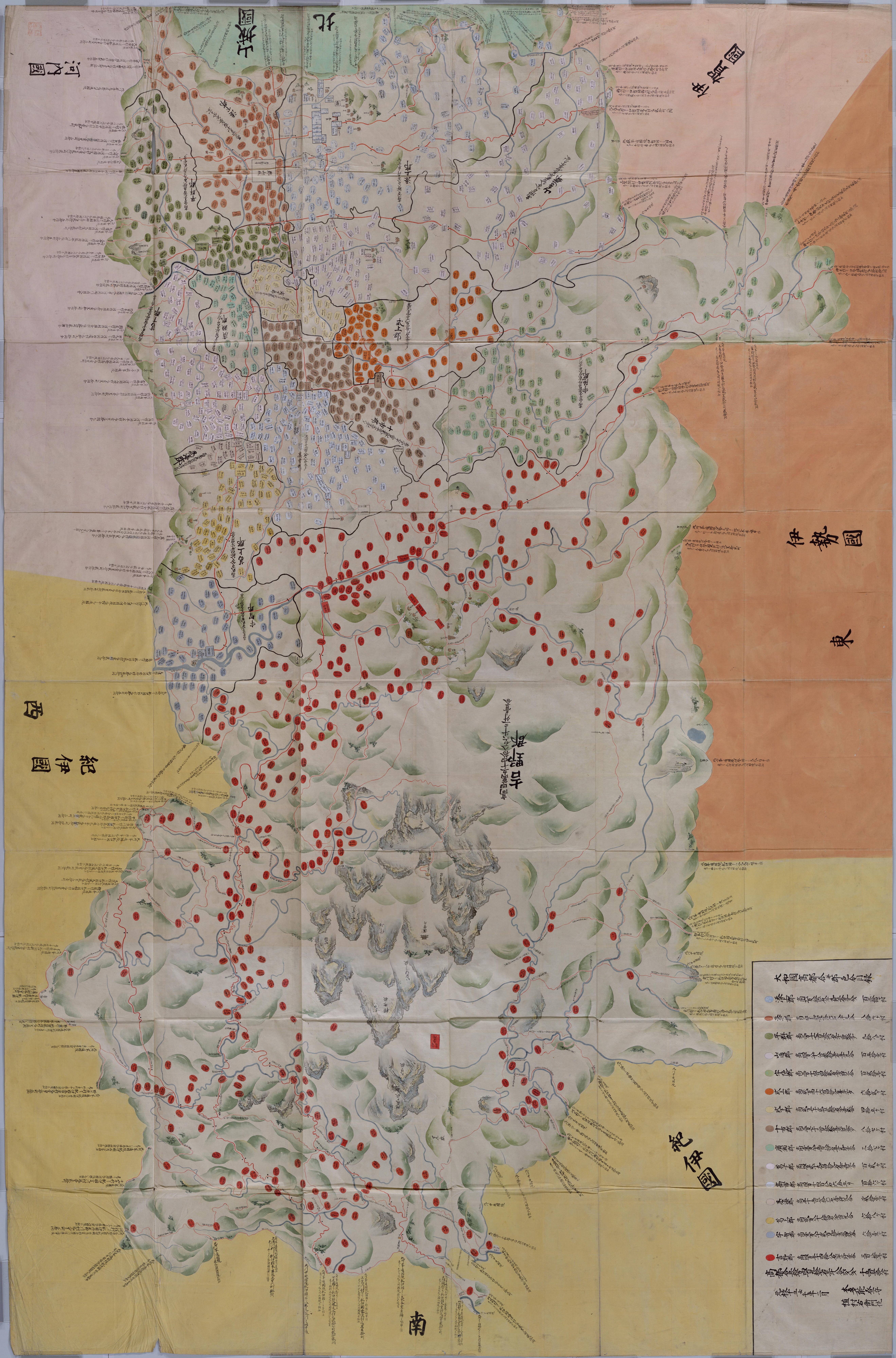 明治23年45年大正7年地図　大和国大峰山明細圖　大和国大峰山略圖他　三点まとめ 明治23年45年大正7年地図 大和国大峰山明細圖 大和
