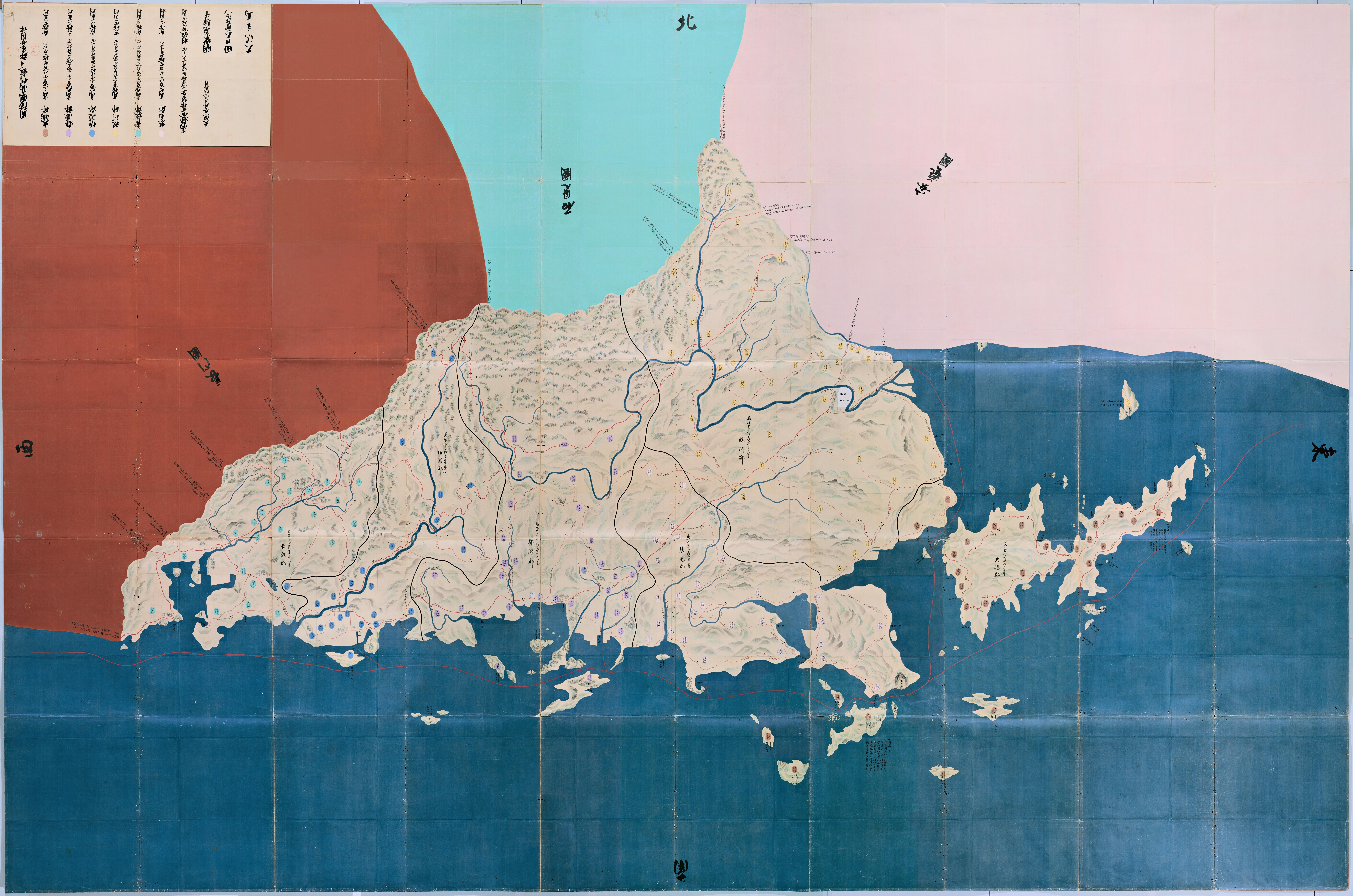 完売 周防国 古地図