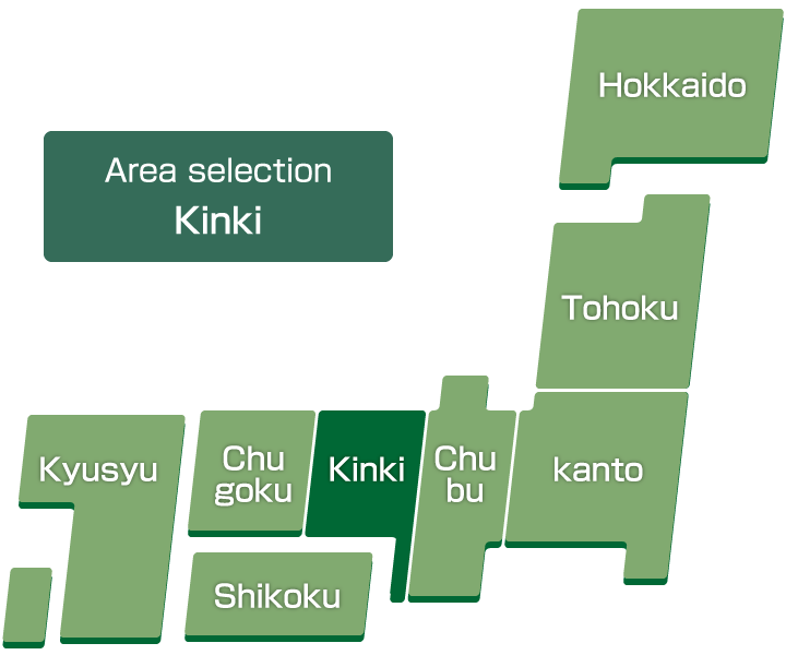 Select the region:Kinki